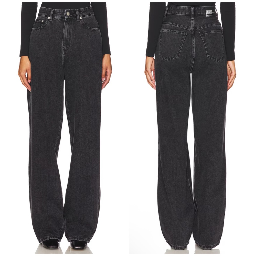 Dr. Denim Donna Wide Leg in Retro Black Size 26